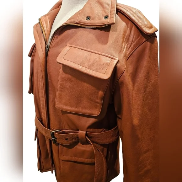 Avanti Congac Heavy Leather Utility Jacket